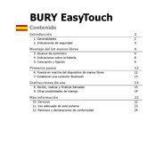 BURY EasyTouch Instrucciones De Uso