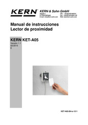 KERN and SOHN KET-A05 Manual De Instrucciones