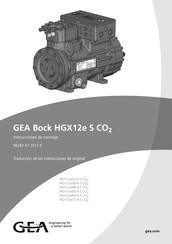 GEA Bock HGX12e/60-4 S CO2 Instrucciones De Montaje