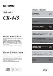 Onkyo CR-445 Manual De Instrucciones