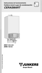 Junkers CERASMART ZSB 7-22 A 23 Instrucciones De Funcionamiento