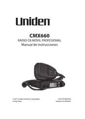 Uniden CMX660 Manual De Instrucciones