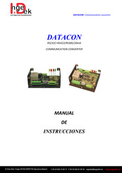 IngeDek DATACON Manual De Instrucciones