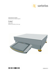 Sartorius Cubis MCA Instrucciones De Manejo