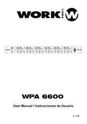 Work WPA 6600 Instrucciones De Usuario