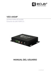 Ecler VEO-AXS4P Manual Del Usuario