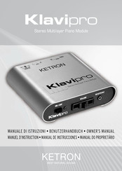 KETRON Klavipro Manual De Instrucciones