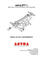 Astra miniLift.1 AE103.1 Manual De Uso Y Mantenimiento