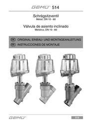 GEMÜ 514 Instrucciones De Montaje