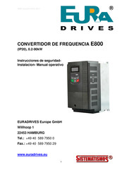 EURADRIVES E800 Instrucciones De Seguiridad-Instalacion Manual Operativo