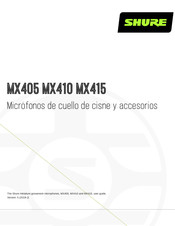 Shure MX405 Guía De Usuario