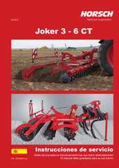 horsch Joker 6 CT Instrucciones De Servicio