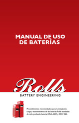 Rolls OPzV GEL Manual De Uso