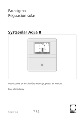 Paradigma SystaSolar Aqua II Instrucciones De Instalación Y Montaje, Puesta En Marcha