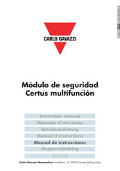 CARLO GAVAZZI Certus Manual De Instrucciones