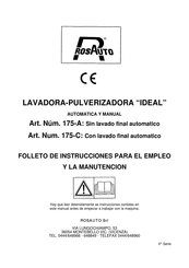 ROSAUTO 175-C Manual De Instrucciones