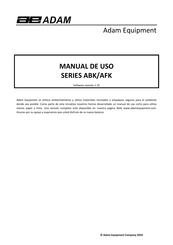 Adam Equipment ABK 16a Manual De Uso