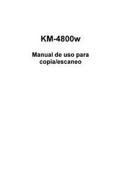 Kyocera KM-4800w Manual De Uso