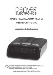 Denver Electronics CR-419 MK2 Instrucciones De Funcionamiento