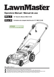 LawnMaster MEC1218E Manual De Uso