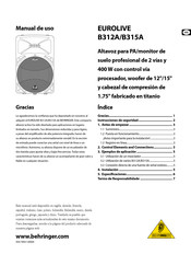 Behringer EUROLIVE B312A Manual De Uso