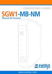 exemys SGW1-MB-NM Manual De Usuario