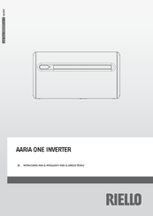 Riello AARIA ONE INVERTER 25 Instrucciones Para El Instalador