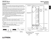 Lutron Grafik Eye GRX-CCO-8 Instrucciones De Montaje