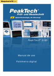 PeakTech 5165 Manual De Uso