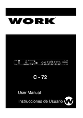 Work C-72 Instrucciones De Usuario