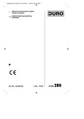 Duro D-DS 280 Manual De Instrucciones