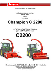 Kemper Champion C 2200 Instrucciones De Servicio