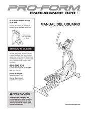 Pro-Form ENDURANCE 320 E Manual Del Usuario