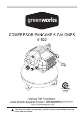 GreenWorks 41522 Manual Del Propietário