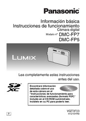 Panasonic LUMIX DMC-FP7 Información Básica Instrucciones De Funcionamiento