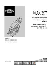 Tennant EX-SC-3840 Manual Del Operario