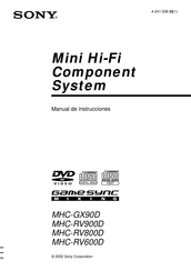 Sony MHC-RV600D Manual De Instrucciones