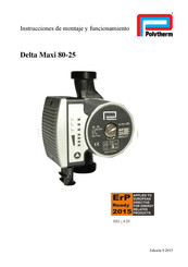 Polytherm Delta Maxi 80-25 Instrucciones De Montaje Y Funcionamiento