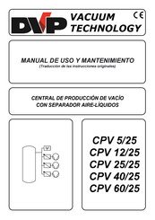 DVP CPV 25/25 Manual De Uso Y Mantenimiento