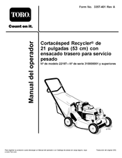 Toro Recycler 21 pulgadas Manual Del Operador