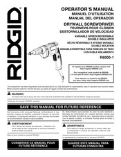 Ridgid R6000-1 Manual Del Operador