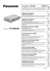 Panasonic TY-FB8HM Manual De Instrucciones