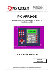 Notifier PK-AFP200E Manual De Usuario