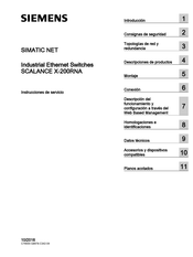 Siemens SIMATIC NET SCALANCE X-200RNA Instrucciones De Servicio