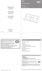 Nintendo Wii Balance Board Manual De Operaciones