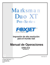 Foxjet Pro Marksman Duo XT Serie Manual De Operaciones