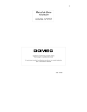 Domec H2 Manual De Uso E Instalación