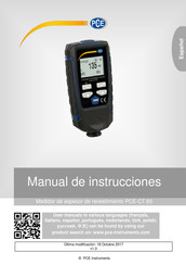 PCE Instruments PCE-CT 65 Manual De Instrucciones