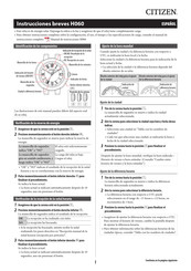 Citizen H060 Manual De Instrucciones