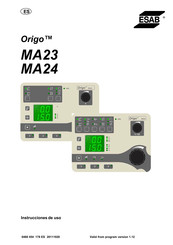 ESAB Origo MA23 Instrucciones De Uso